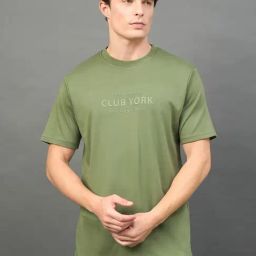 Club York Green Print Short Sleeves T-Shirt-image-99