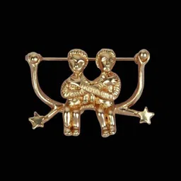 Curren Gold-Toned Plated Metal Brooch-picture-16