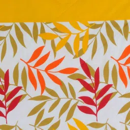 Swayam Yellow & Red 6 Seater Cotton 200 TC Table Cloth - Set of 1 image 2