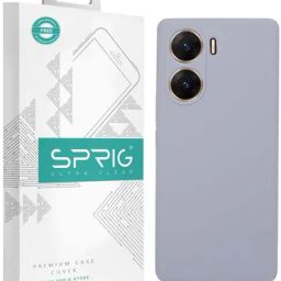 Sprig Liquid Silicone Back Cover for Vivo V29e 5G (Grey)-image-95