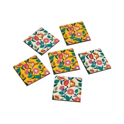 Chumbak Country Multicolor MDF Coasters - Set of 6 image 2