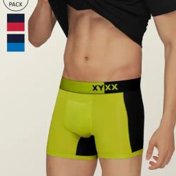 XYXX Multicolor Micro Modal Trunks - Pack of 3-picture-8
