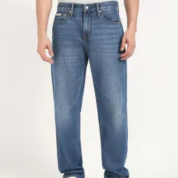Calvin Klein Jeans Blue Straight Fit Jeans-image-57