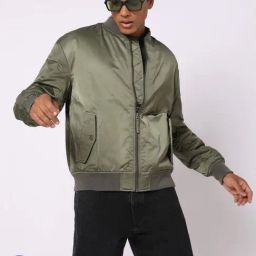 GAP Green Regular Fit Solid Jacket-image-52