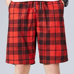StyleCast x Revolte Men Regular Fit Checked Shorts-picture-38