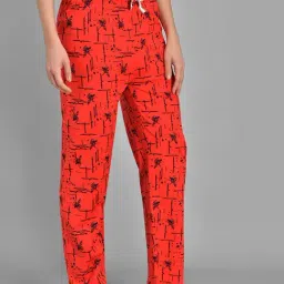 Kotty Red Printed Pyjamas image 3