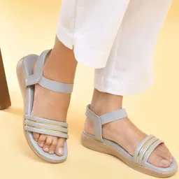 Padvesh Women Leather Wedge Sandals-picture-25