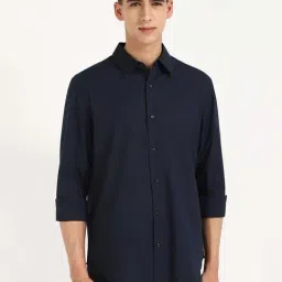 Calvin Klein Jeans Blue Cotton Regular Fit Shirt-image-32