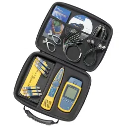 Fluke Networks Tester, Lan, Lcd, 10/100/1000, MS2-KIT-42