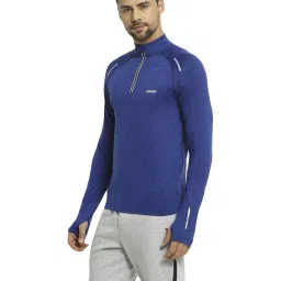 Van Heusen Performance Regular Fit Swift Dry Odour Shield Solid Jacket - Blue image 3