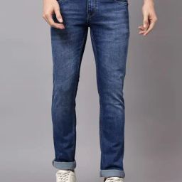 Cantabil Blue Regular Fit Jeans-image-101