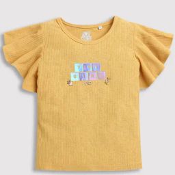 Tiny Girl Mustard Knittend Cotton Top-picture-19