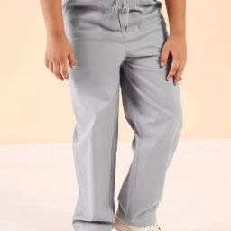StyloBug Boys Grey Cotton Cargo Pants-image-79
