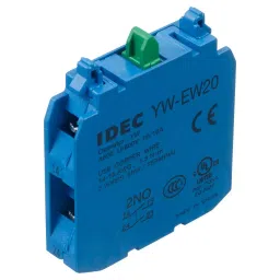 IDEC Switch Contact Blocks DOUBLE CONTACT BLOCK, 2NO, SCREW, YW-EW20-43