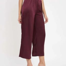 Madame Wine Regular Fit Trousers-image-4