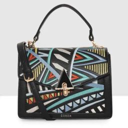 Esbeda Black Embroidered Small Sling Handbag-picture-37