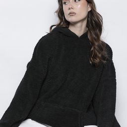 Boohoo Sherpa Hooded Oversized Sweatshirt-image-87