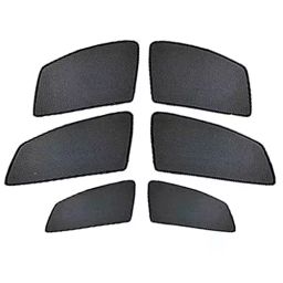 Auto Pearl Window Plug-in Half Sun Shades Z Black Compatible For Nissan Terrano, HalfCurtain_Terrano (Set of 6)-13
