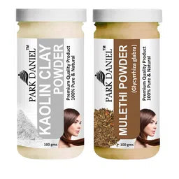 Park Daniel Set Of 2 100% Pure & Natural Kaolin Clay & Mulethi Powder - 100 g Each-48