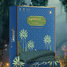 MYTRIDENT Blue & Green Floral 144 TC King Bedsheet with 2 Pillow Covers-image-25