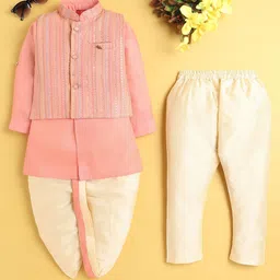 Jeetethnics Boys Mandarin Collar Kurta With Dhoti Pants-image-49