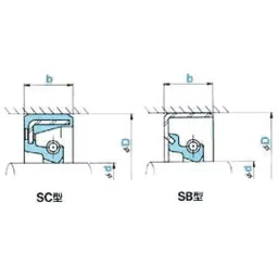 NOK φ250x285 mm SC Type Acrylic Rubber Oil Seal, SC 250 285 16 T-image-83
