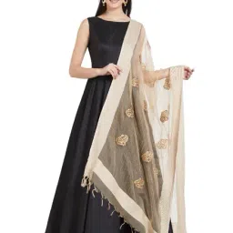 Dupatta Bazaar Beige & Gold Dupatta-80
