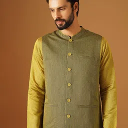 JAYPORE Striped Nehru Jackets-picture-19