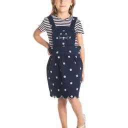 Cherry Crumble By Nitt Hyman Kids Dark Blue Printed Dress-picture-24