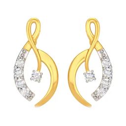 Joyalukkas 18 kt Gold & Diamond Stud Earrings-picture-1