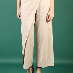 V-Mart Women Loose Fit Cotton Mid-Rise Parallel Trousers-image-8