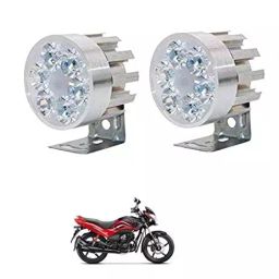 Cartronics Round 6 LED Motorcycle Light Bike Fog Lamp for Hero Passion Pro TR-12