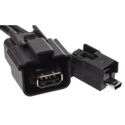 Molex USB 2.0 Cable, Female USB A to Male Mini USB B Cable 500 mm Length, 111015-0100-5
