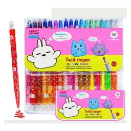 FunBlast Twist Crayons for Kids 36 Pcs Crayon Set with Coloring Book - Multicolor-6