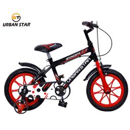 Urban Star 14T BMX (80% ASSEMBLED) ROAD CYCLE FOR 3-5 YEARS KIDS ( BLACK/RED )-27