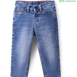 Babyoye Denim Woven Full Length Solid Color Jeans -Blue-picture-39