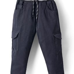 Rikidoos Solid Cargo Pants - Black-picture-12
