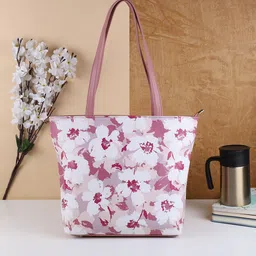 Mochi Floral Printed Oversized Structured Tote Bag-15