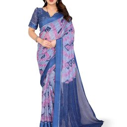 Moda Rapido Geometric Printed Saree with Unstitched Blouse Piece-picture-28
