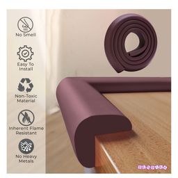 Bembika L Shape Baby Proofing Edge & Corner Guards Design For Sharp Edges Of Furniture - Brown image 4
