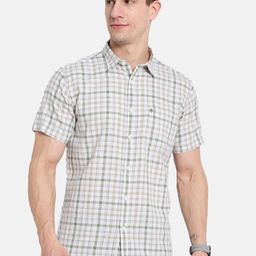 METTLE Men Multi Stripes Opaque Striped Casual Shirt-image-92