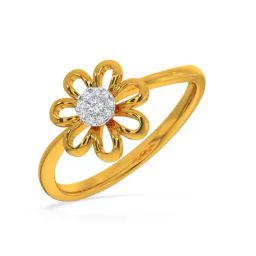 Kisna Diamond & Gold Jewellery Cate 14k (585) Diamond & Gold Ring For Women-picture-25