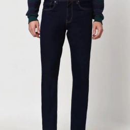 Peter England Navy Regular Fit Jeans-image-121