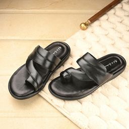 Mast & Harbour Men Leather Comfort Sandals-image-58