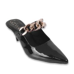 Catwalk Women's Black Mule Stilettos-image-54