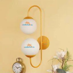 DecorativeRay Gold & White Iron Wall Light - Set of 1-image-60
