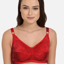 Mod & Shy Maroon Non Wired Non Padded Minimizer Bra-picture-32