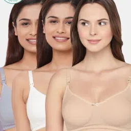 Inner Sense Multicolored Non Wired Non Padded Nursing Bra (Pack Of 3)-image-69