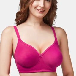 Trylo-Oh-so-pretty you! Pink Non Wired Non Padded Everyday Bra-image-32