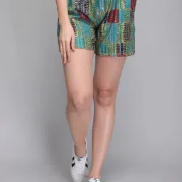 Aditi Wasan Multicolor Printed Shorts-picture-17